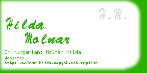 hilda molnar business card